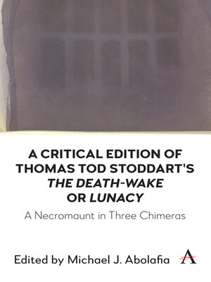 cover image of A Critical Edition of Thomas Tod Stoddart's 'The Death-Wake'